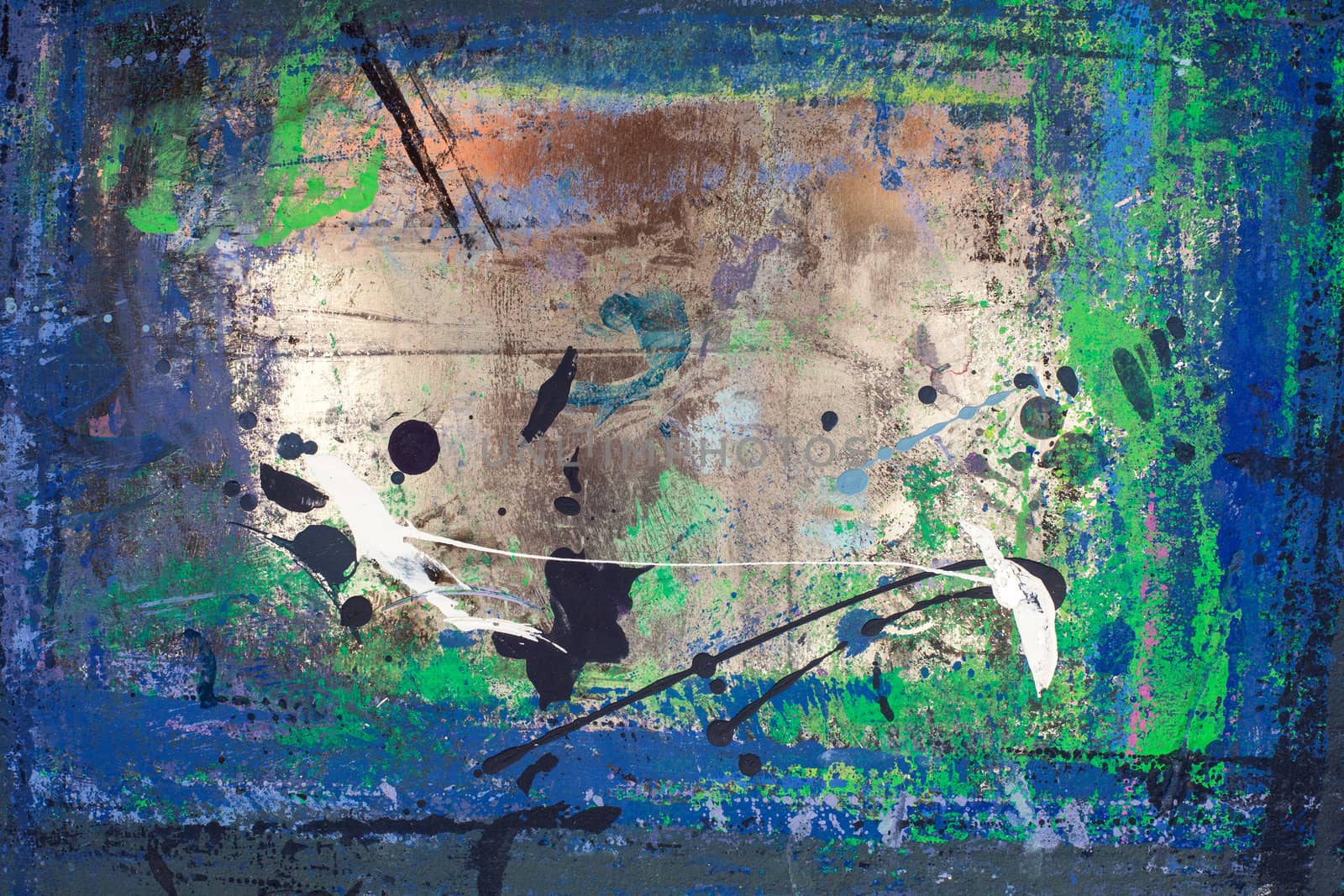 Photo of a painted surface painted with drip