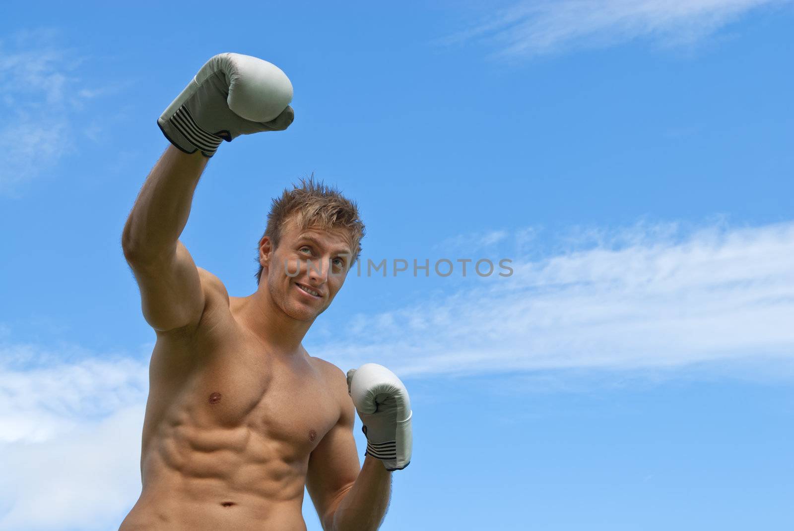 Boxer training outdoors by anikasalsera