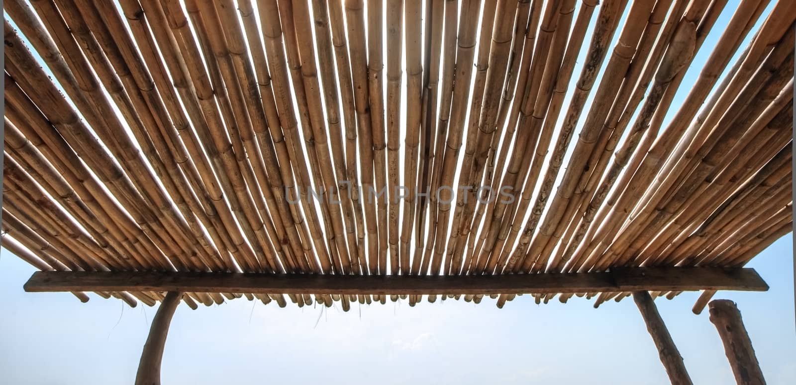 Bamboo roof