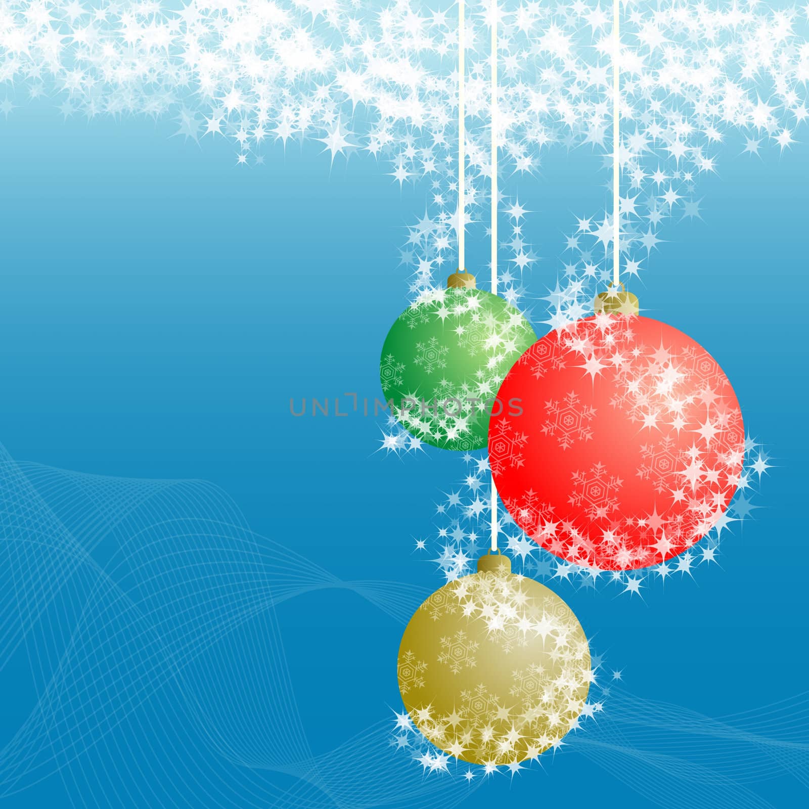 Christmas ball decorative abstraction background