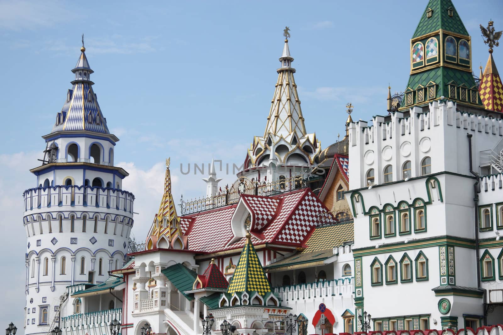 Izmaylovskiy Kremlin in Moscow, imitation of ancient Russian architecture