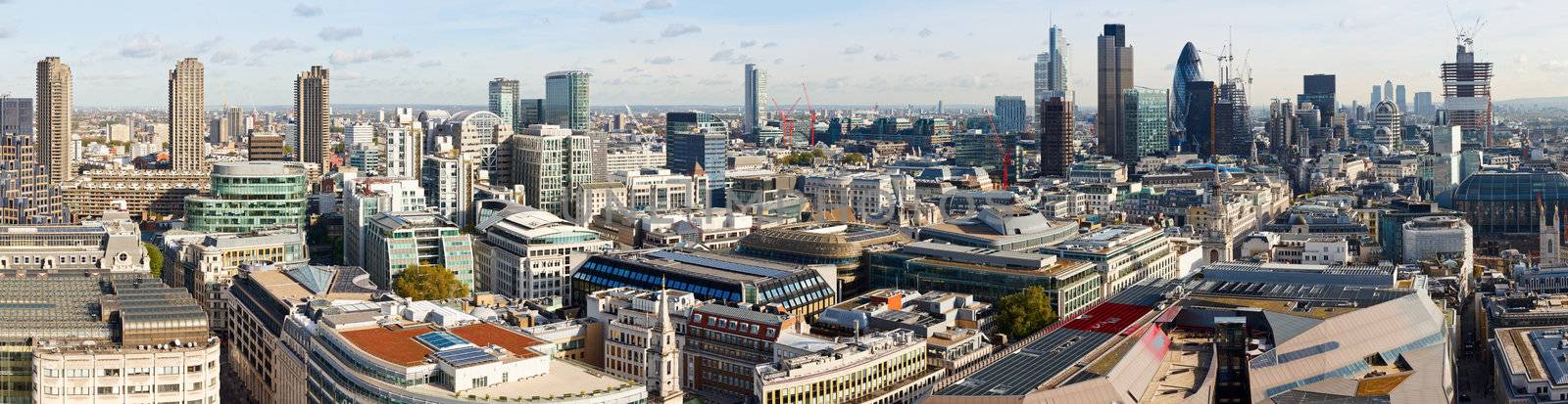 Panoramic view of City of London