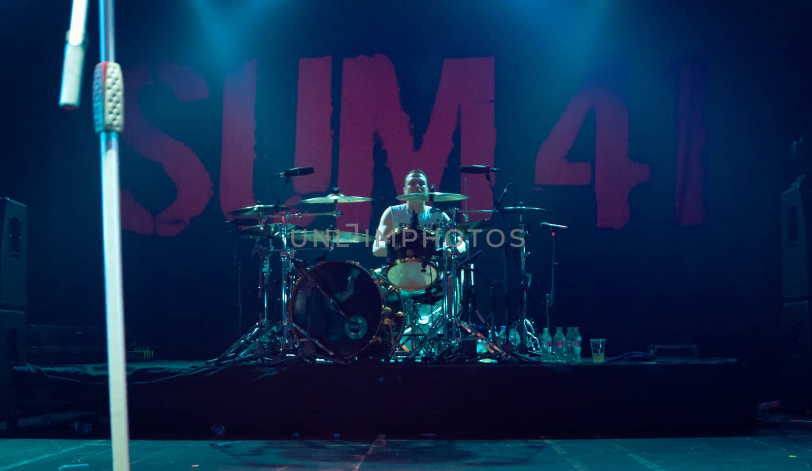 Steve Jocz. Sum 41 concert at Arena Moscow. 
Jul 25, 2012 - Arena Moscow, Moscow, Russia