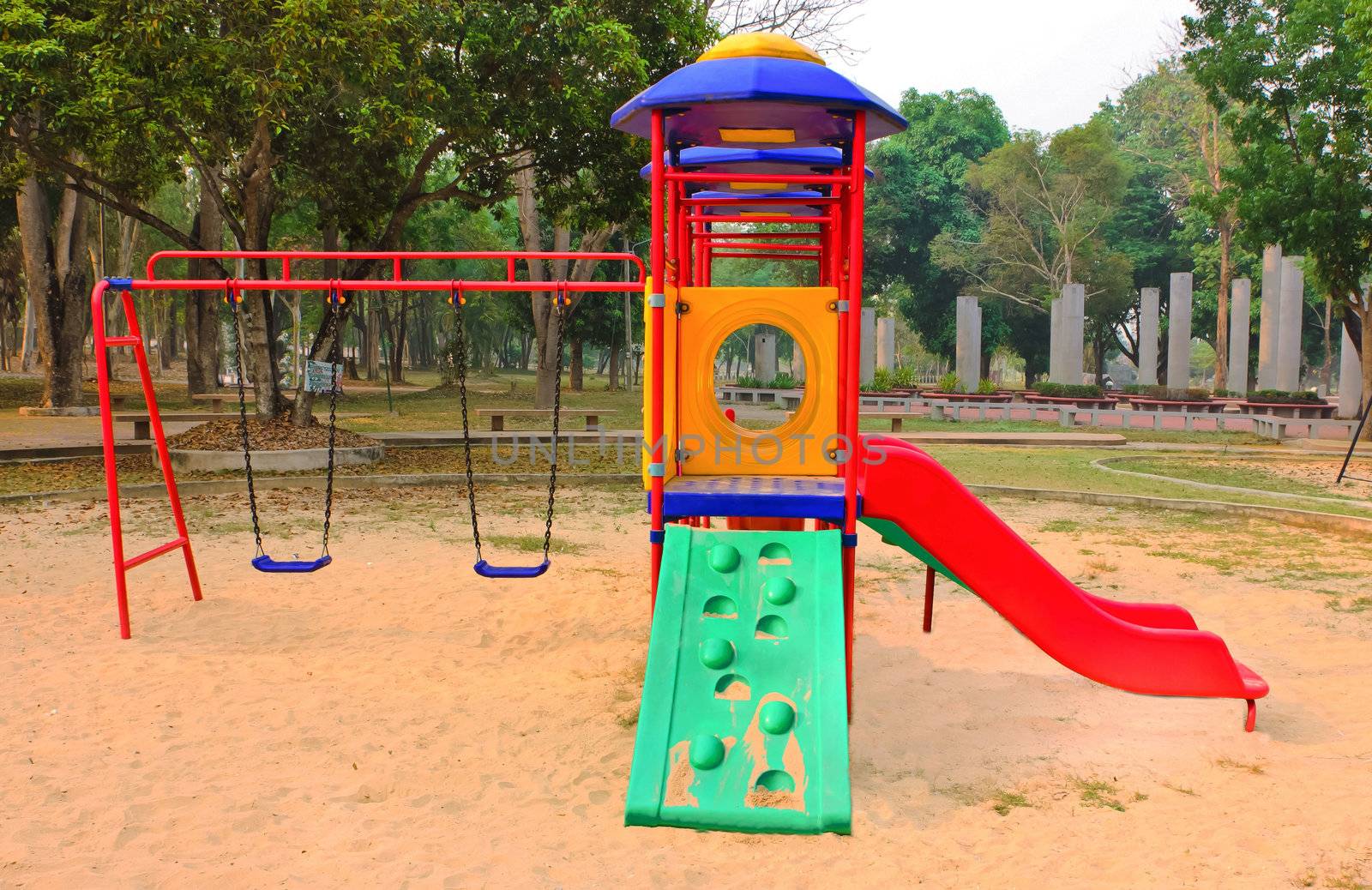 playground for children. Isolated on park