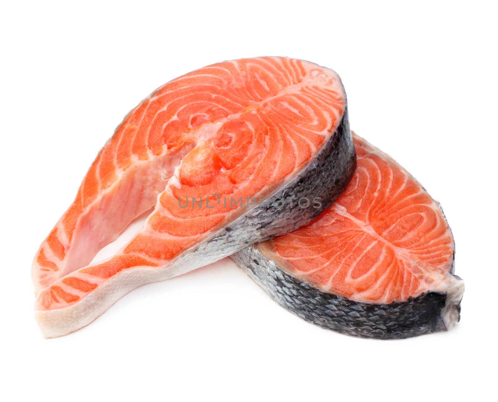 raw fillet of fresh salmon fish  by rudchenko