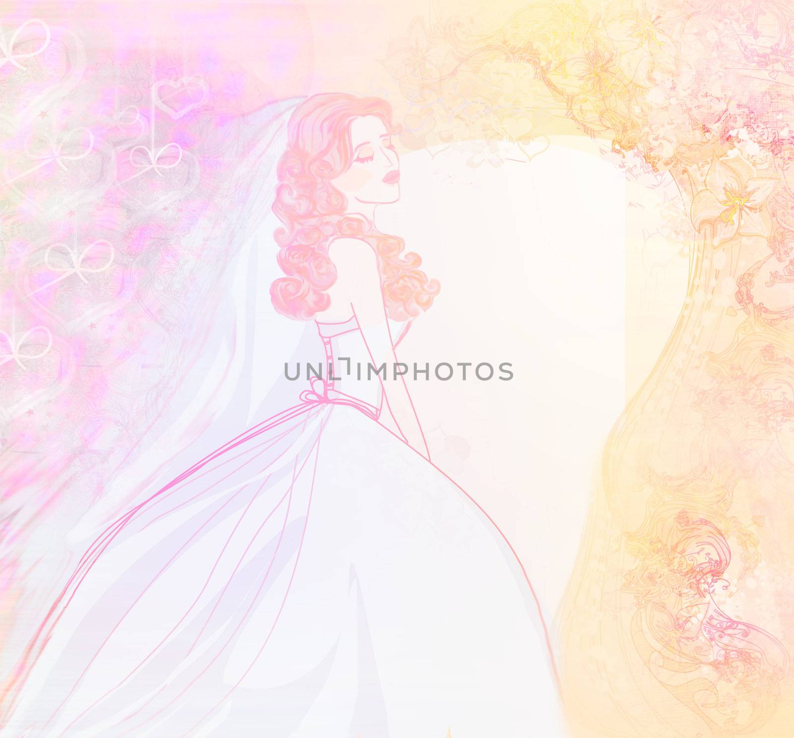 Beautiful bride card