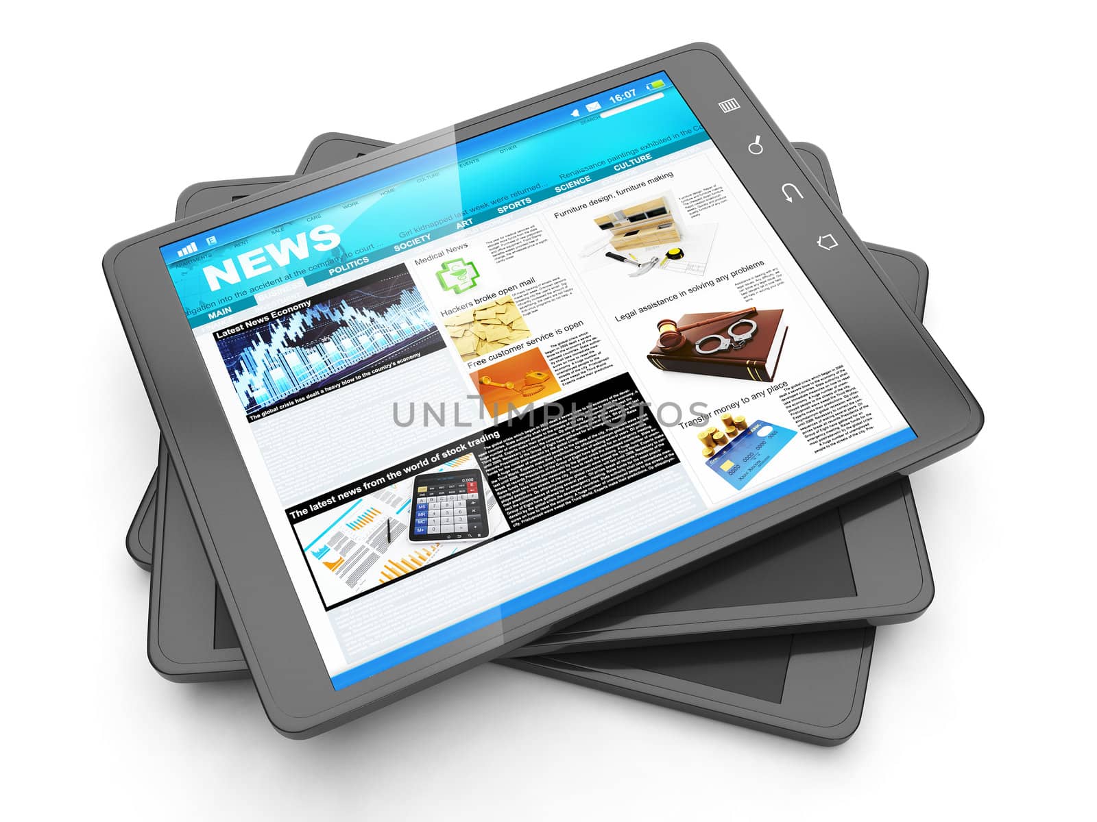 News from the internet, tablet PC and it fresh page navostey by kolobsek