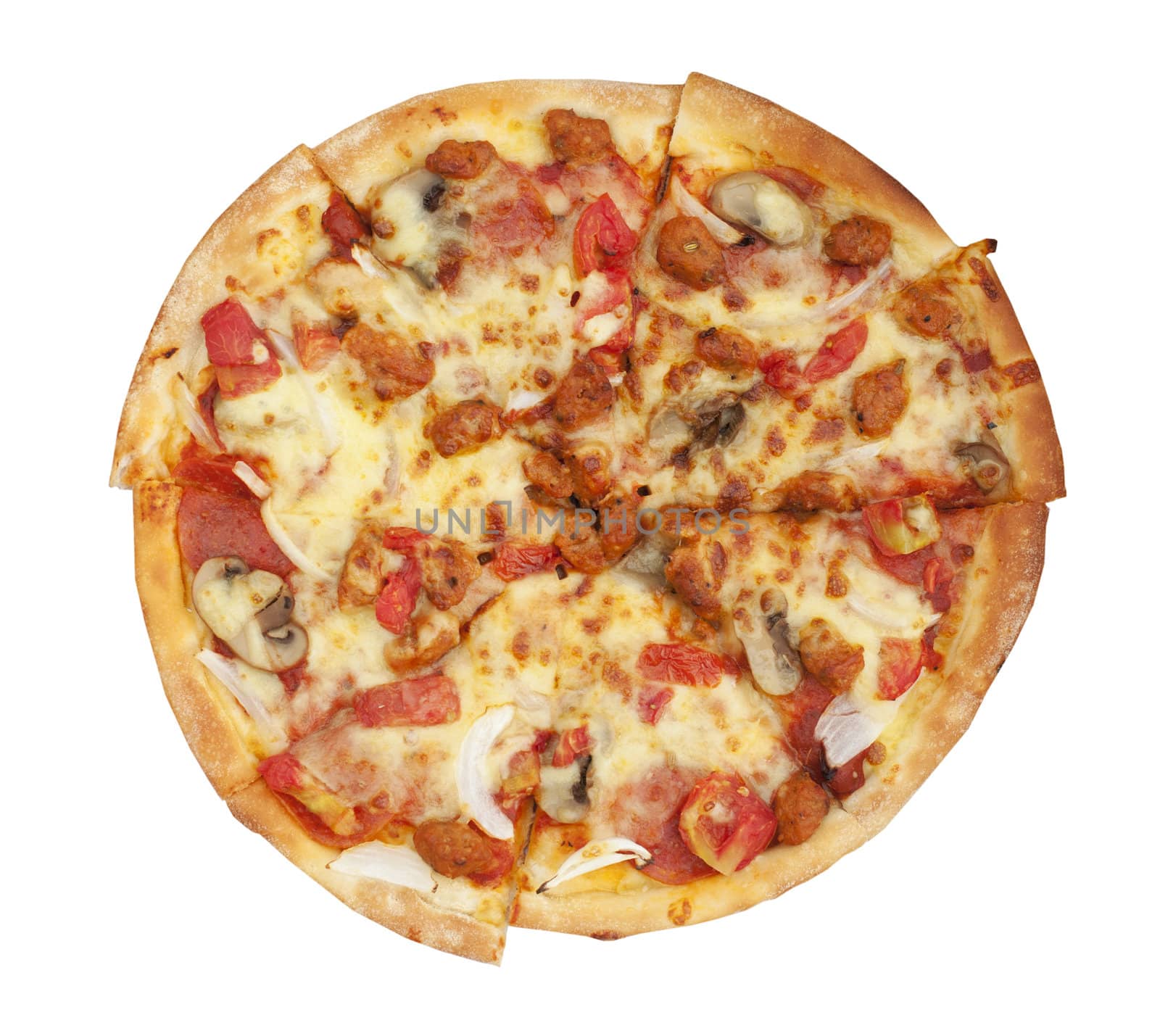 Pizza isolated with white back ground