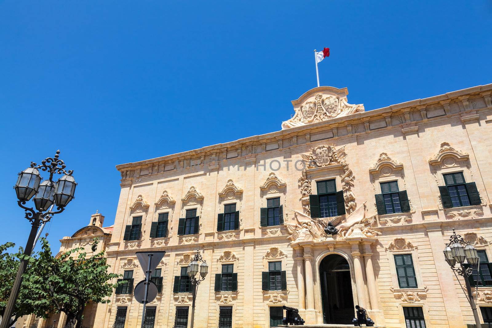 Auberge de Castille in Valletta, Malta - office of the Prime Minister of Malta