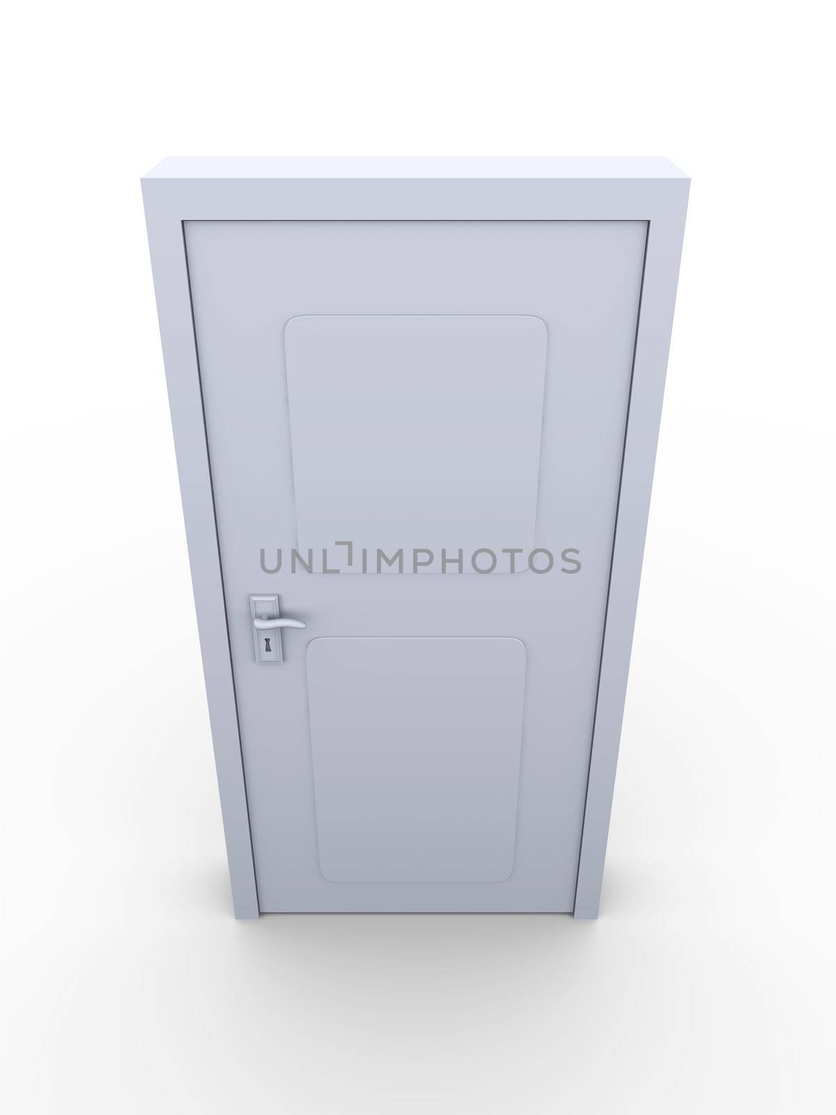 3D rendered Illustration. Isolated on white.