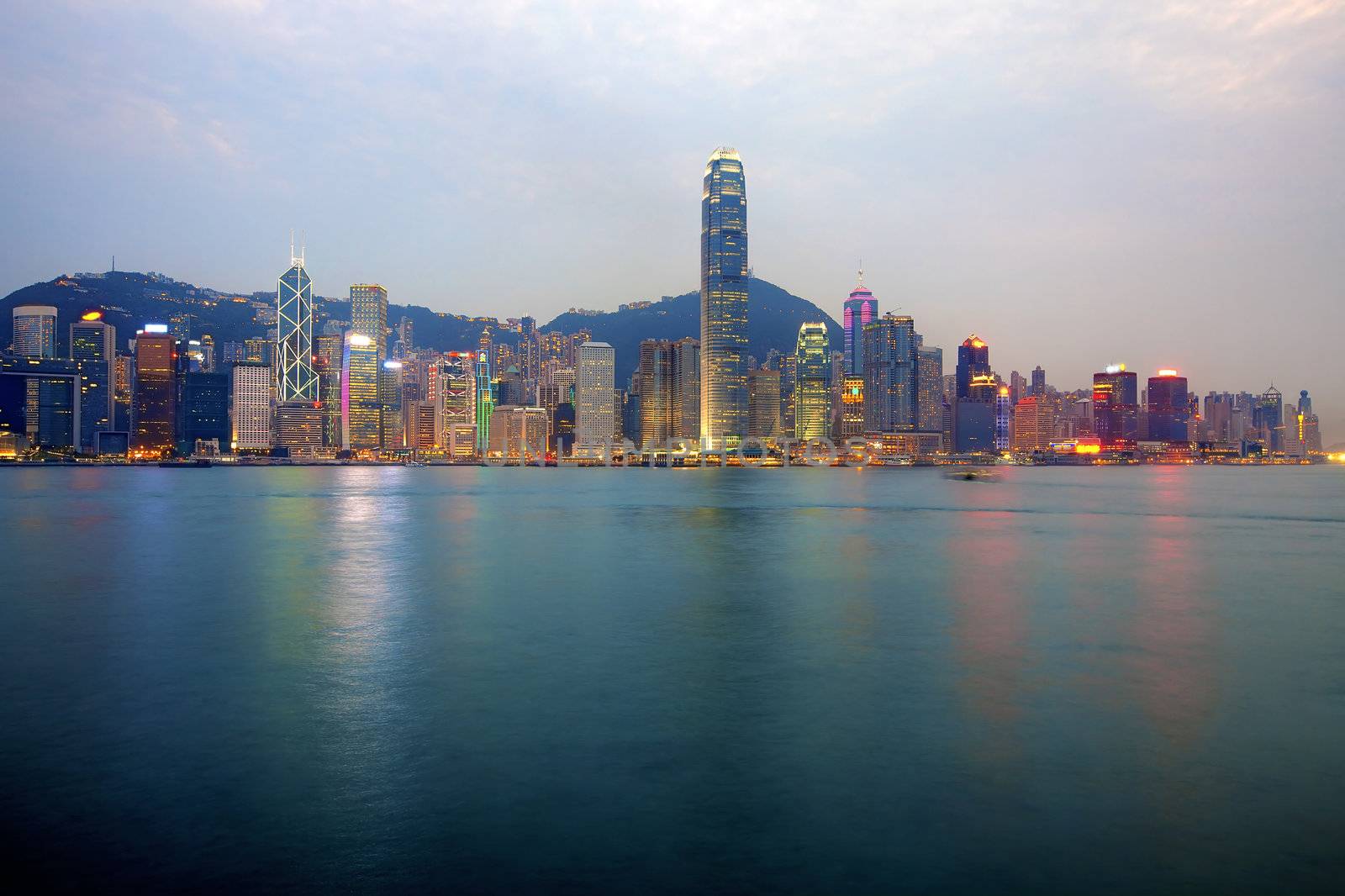 Hong Kong Skyline seen from Victoria Harbour