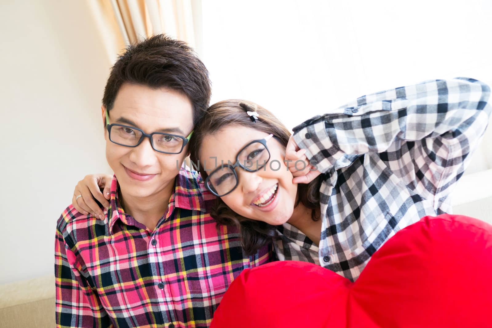 Happy Couples in living room