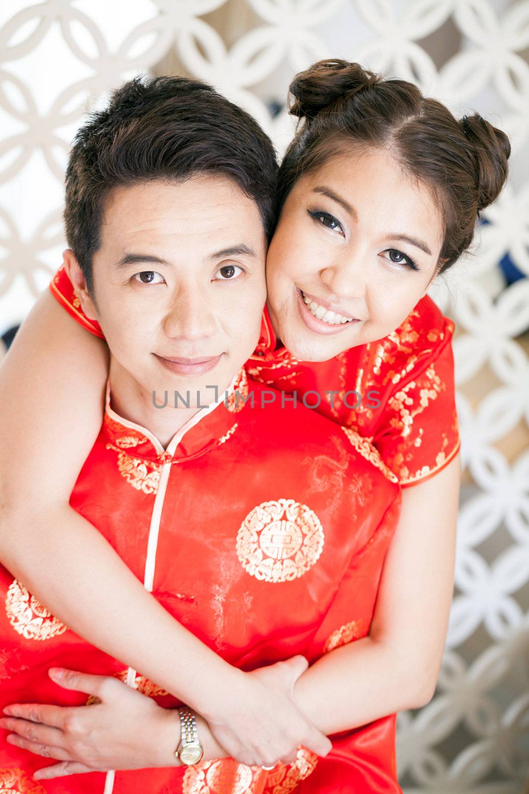 Young Couples with chinese dress by vichie81