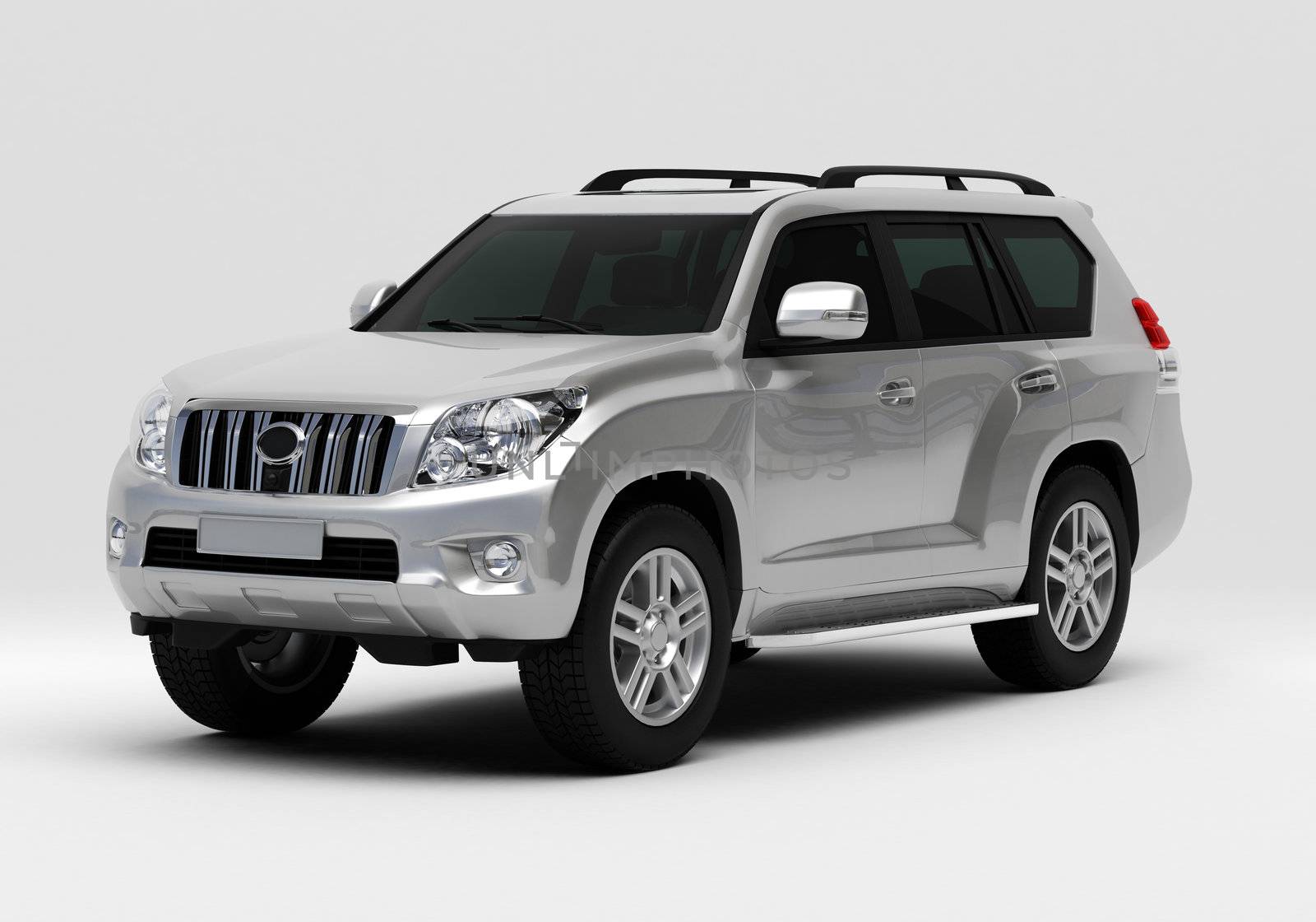 Large off-road vehicle on a light background