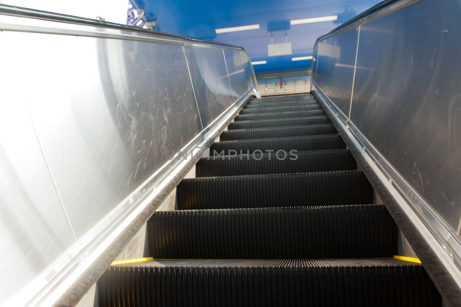 Escalator in the subway station