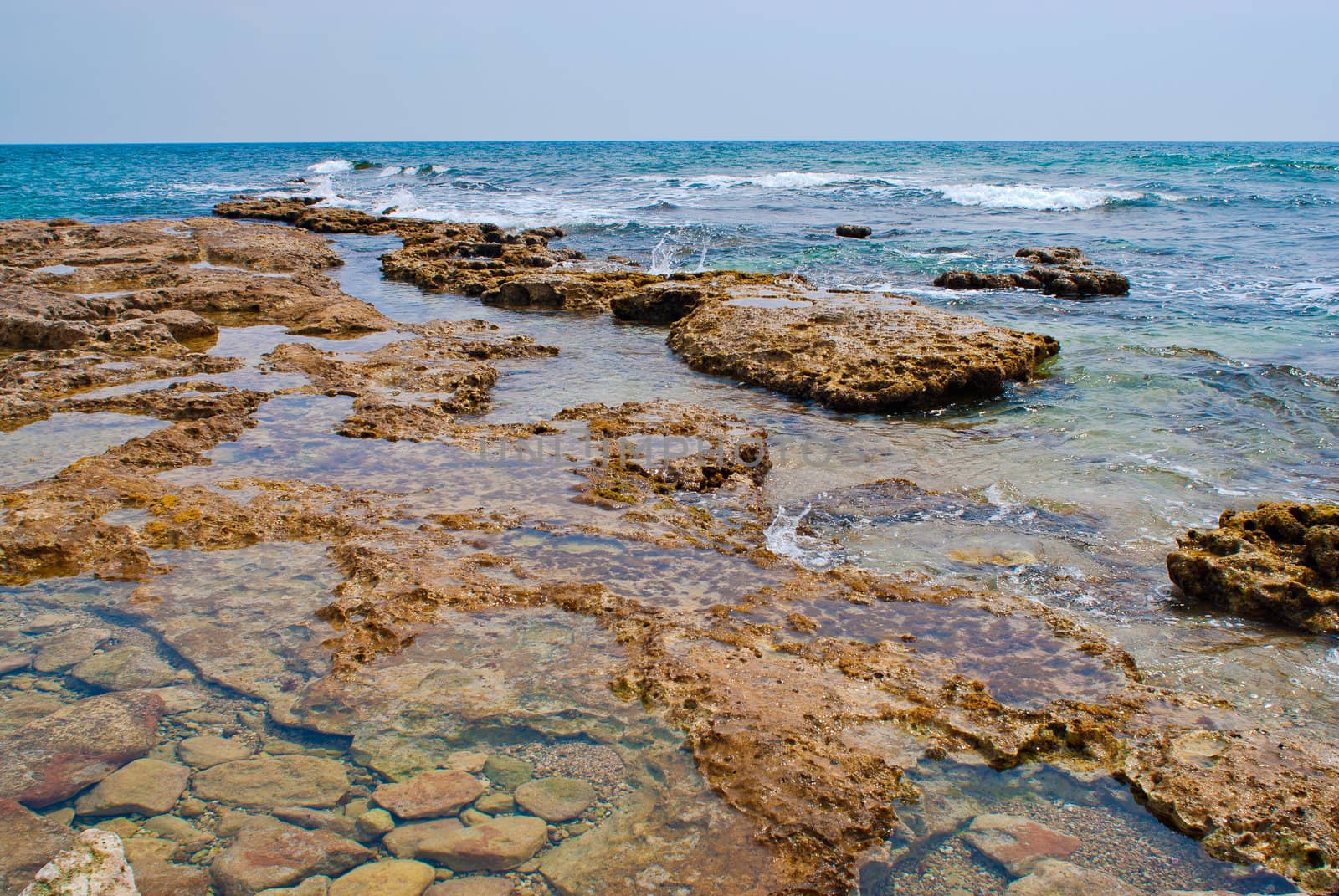 Deserted stony seacoast by mahout