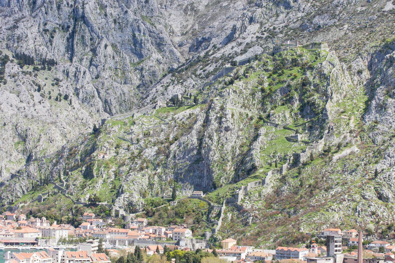 Kotor Old Town and Austro Hungarian mountain fortification