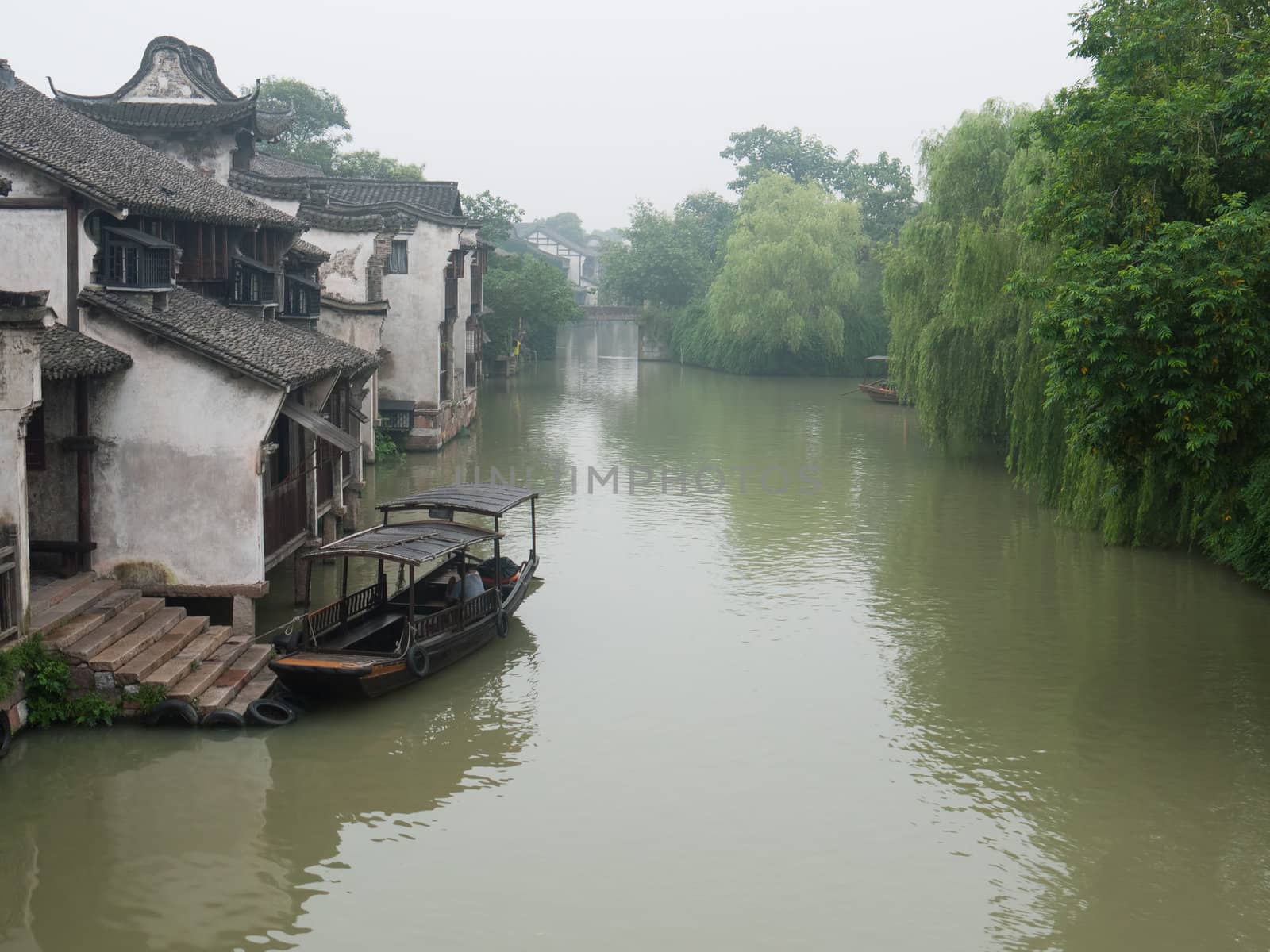China ancient building in Wuzhen town by raywoo