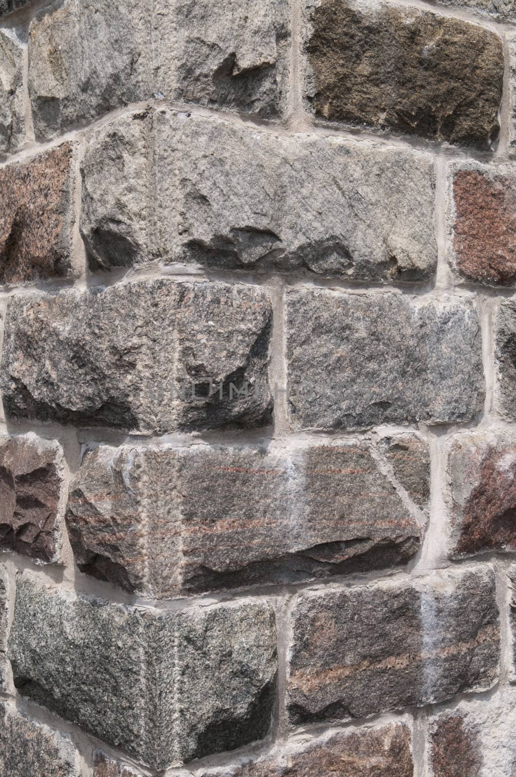 Granite block background which was part of an old church corner area