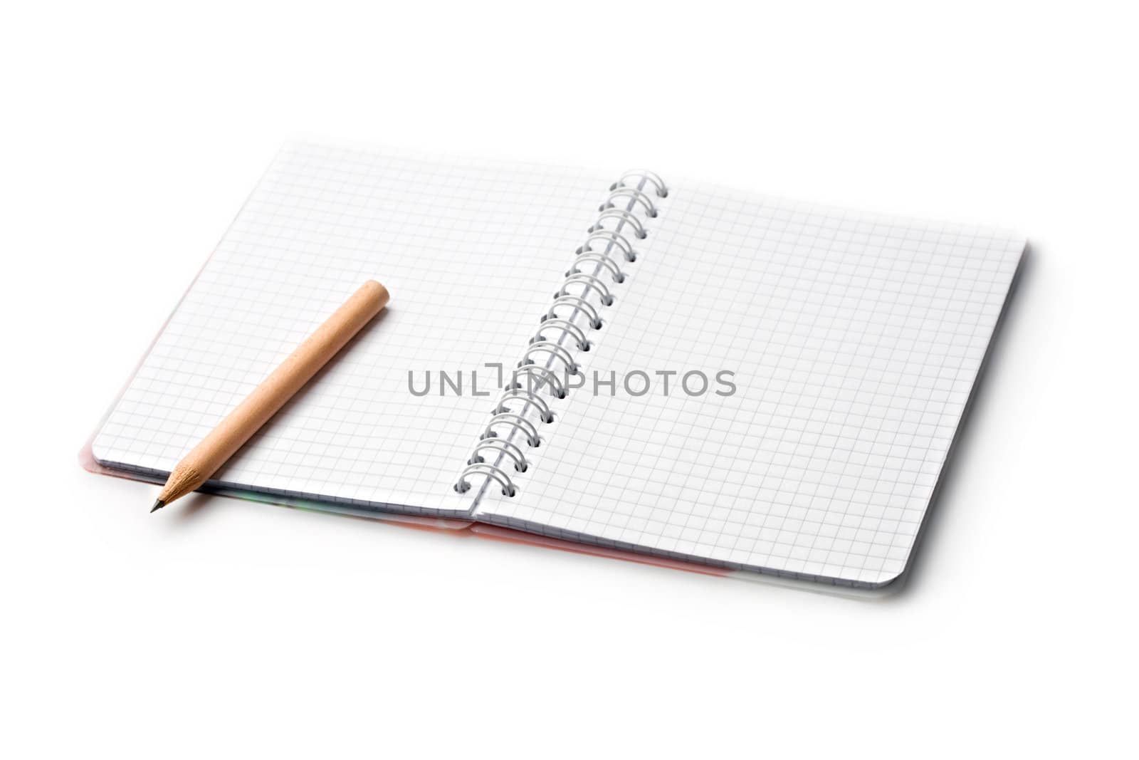 Notepad isolated on the white background