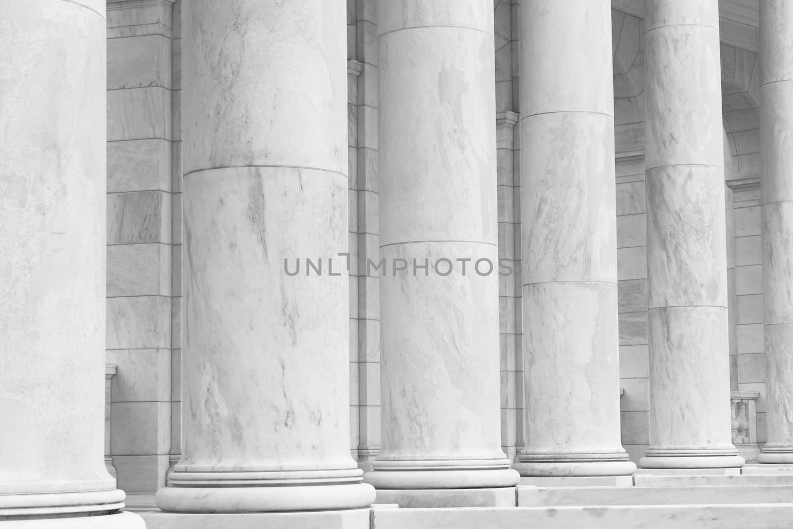 Black and White Pillars