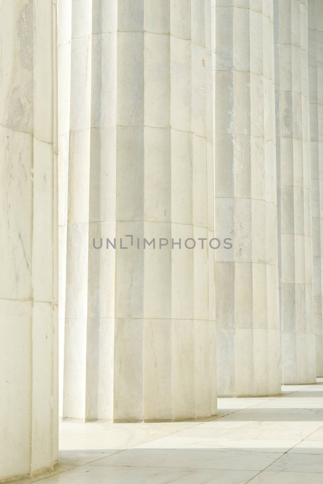 Column Pillars in a Row