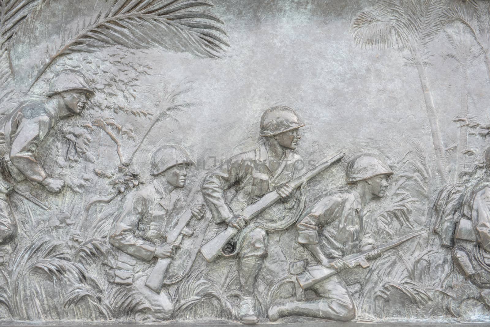 US Infantry War Plaque in Washington DC World War 2 Public Memorial