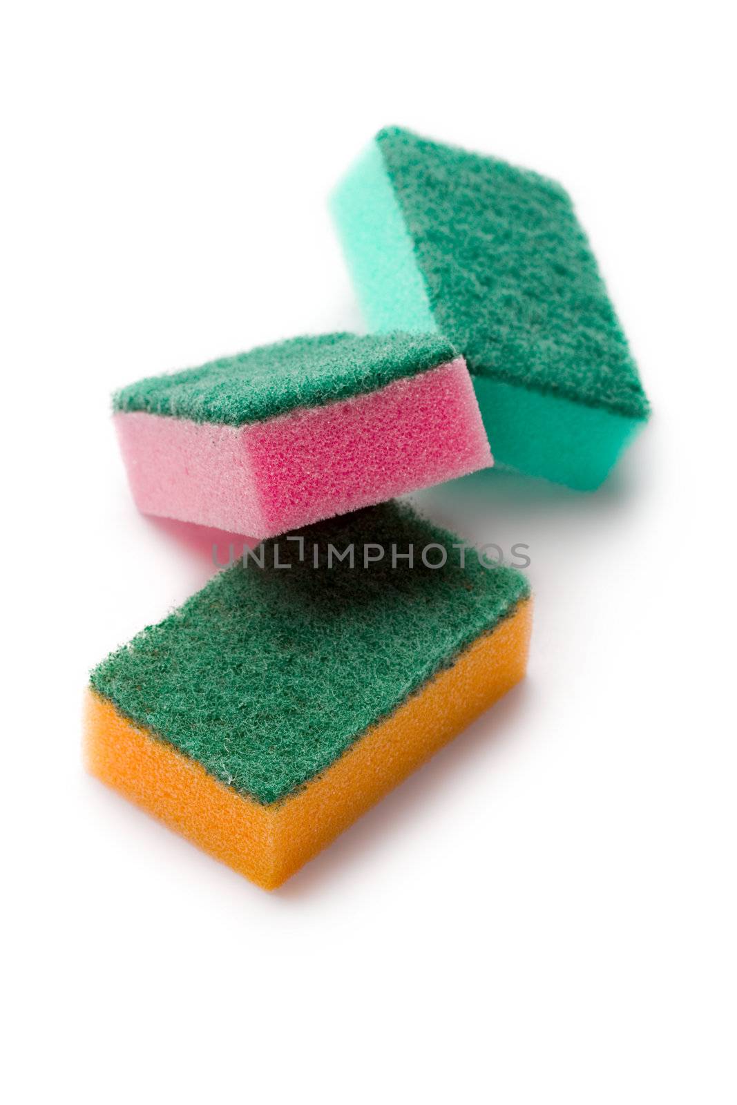 Sponges isolated on white by Garsya