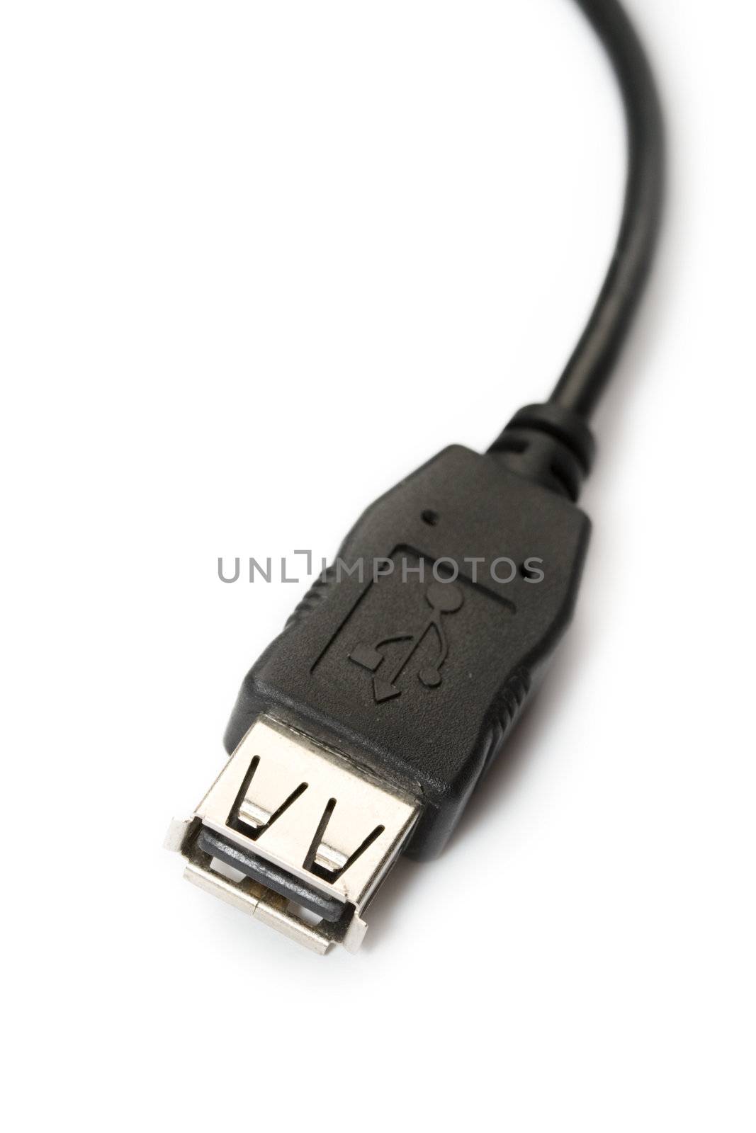 Usb-cable isolated on the white background by Garsya