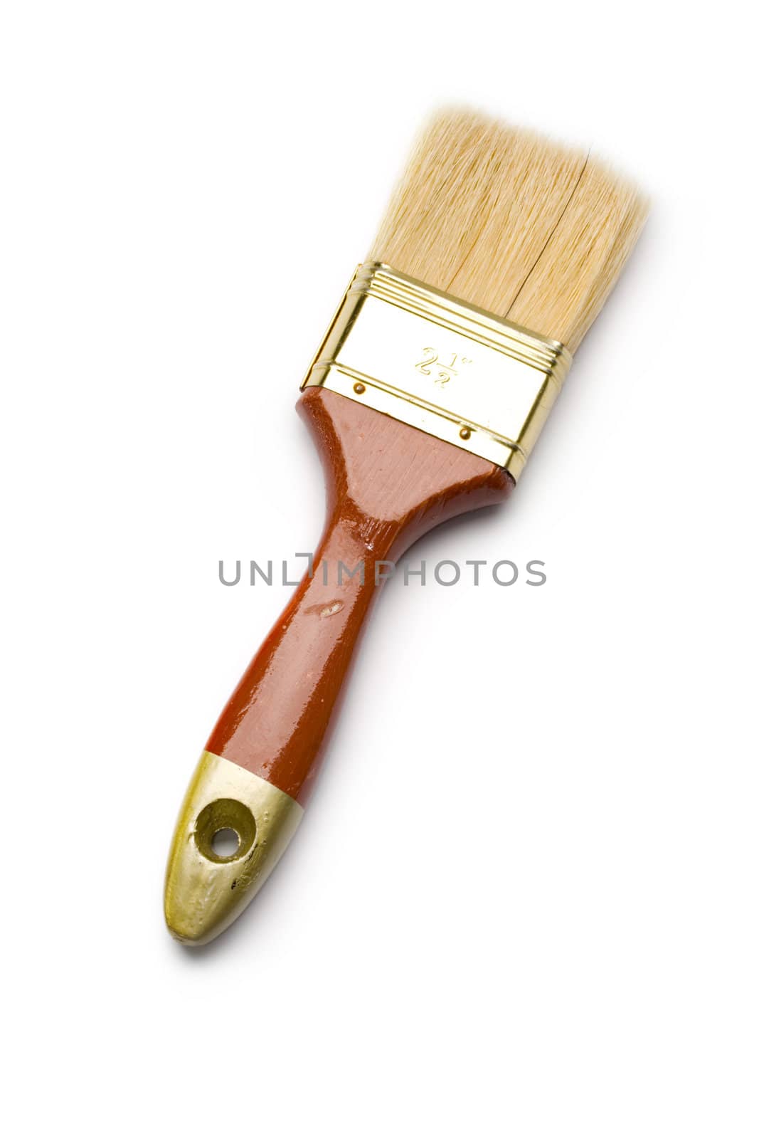 Paint brush isolated on the white background