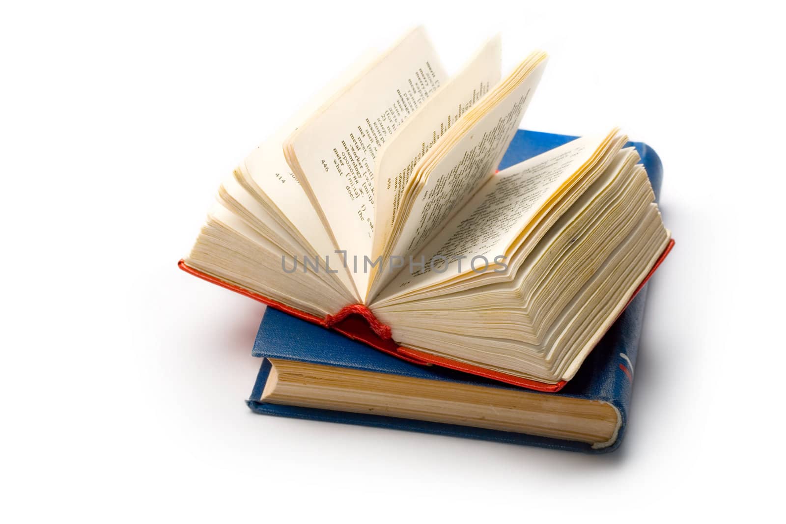 Books isolated on the white background