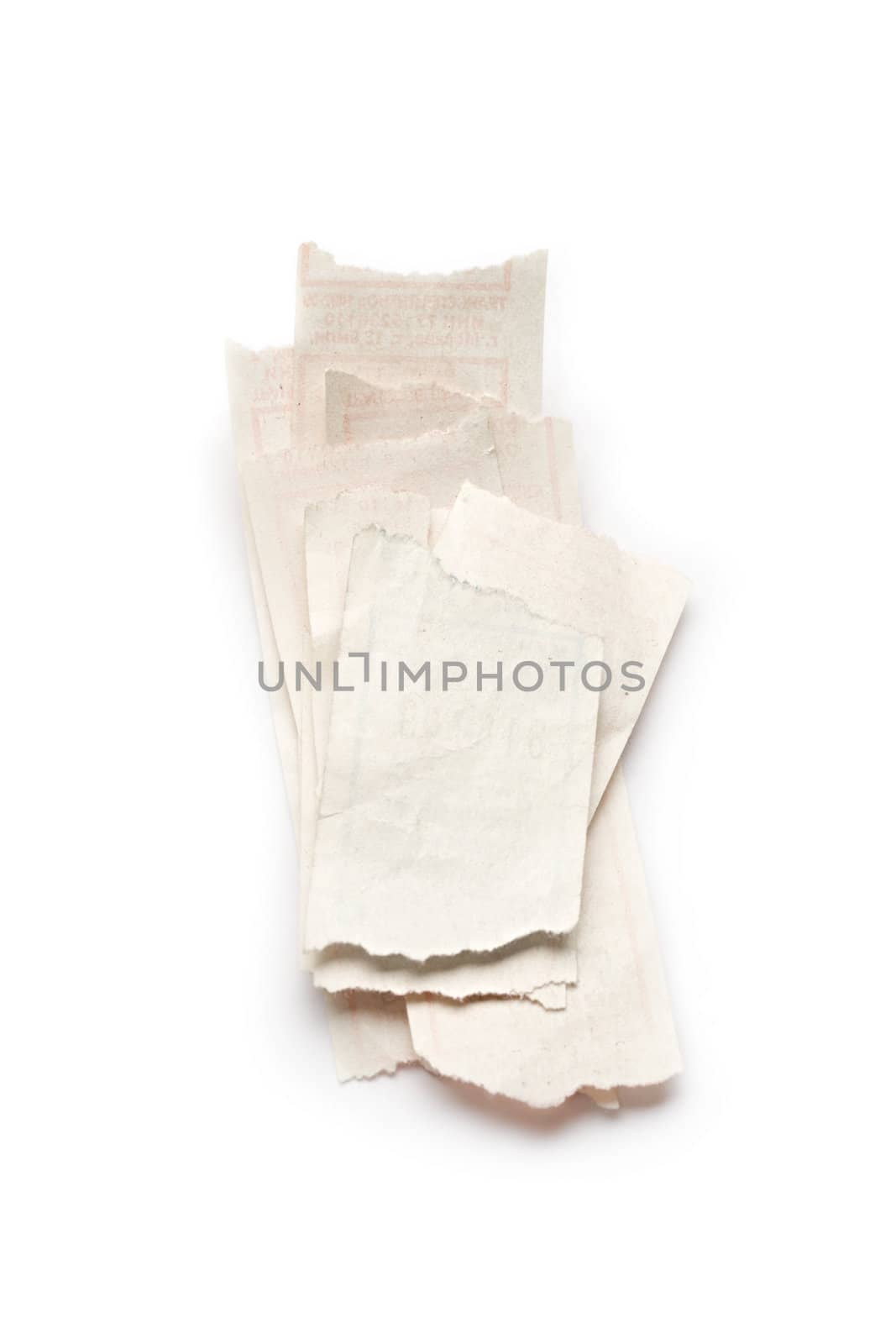 Scraps isolated on white