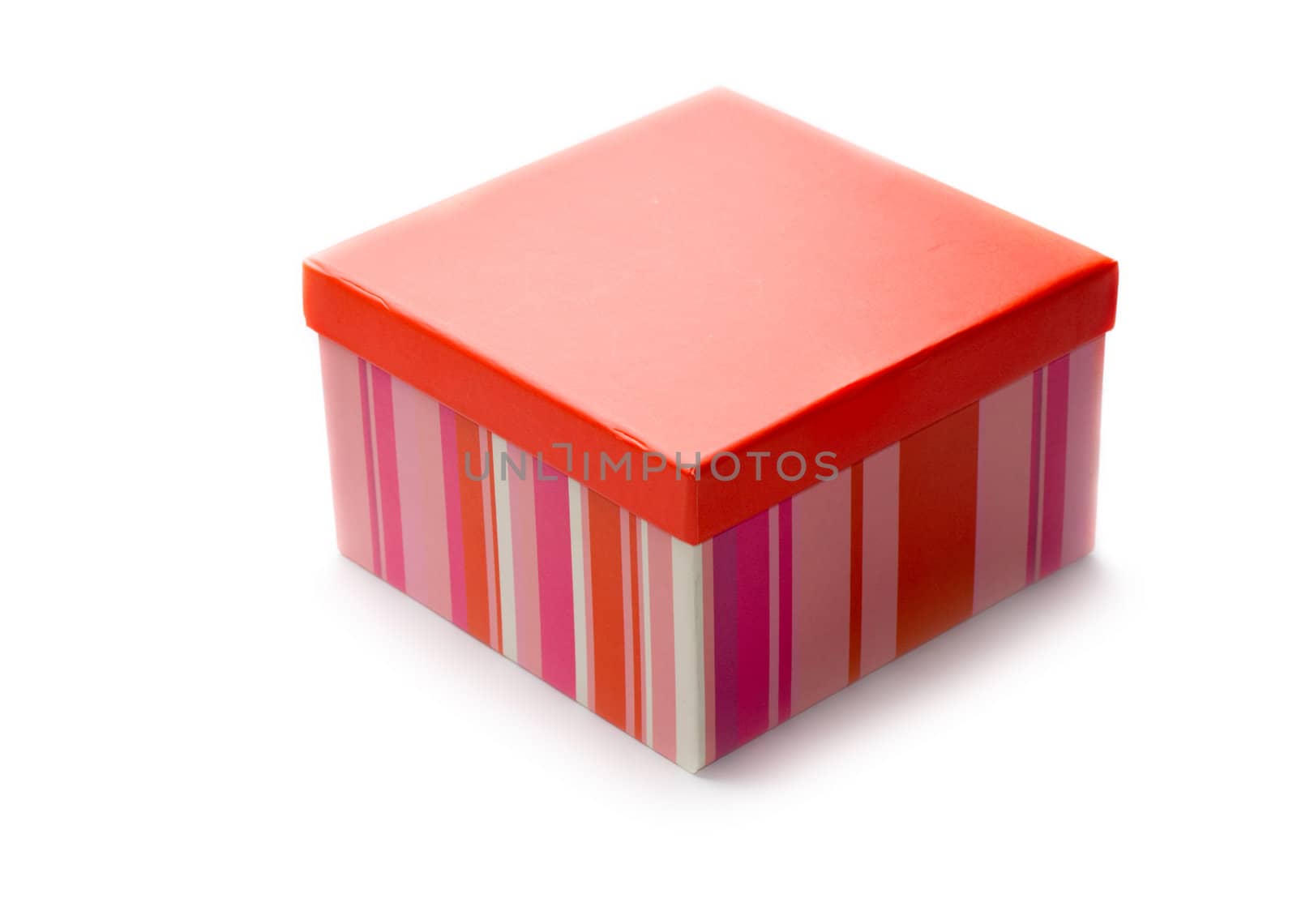 Gift box isolated on white by Garsya