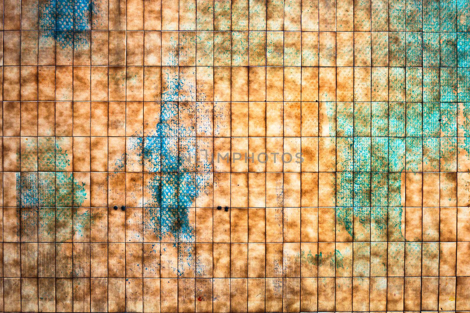 A tiled wall background as a unique background image