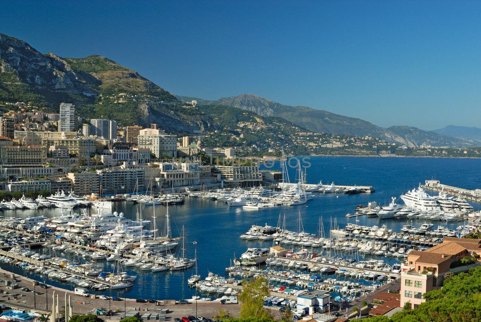 Marina of Monte Carlo in Monaco