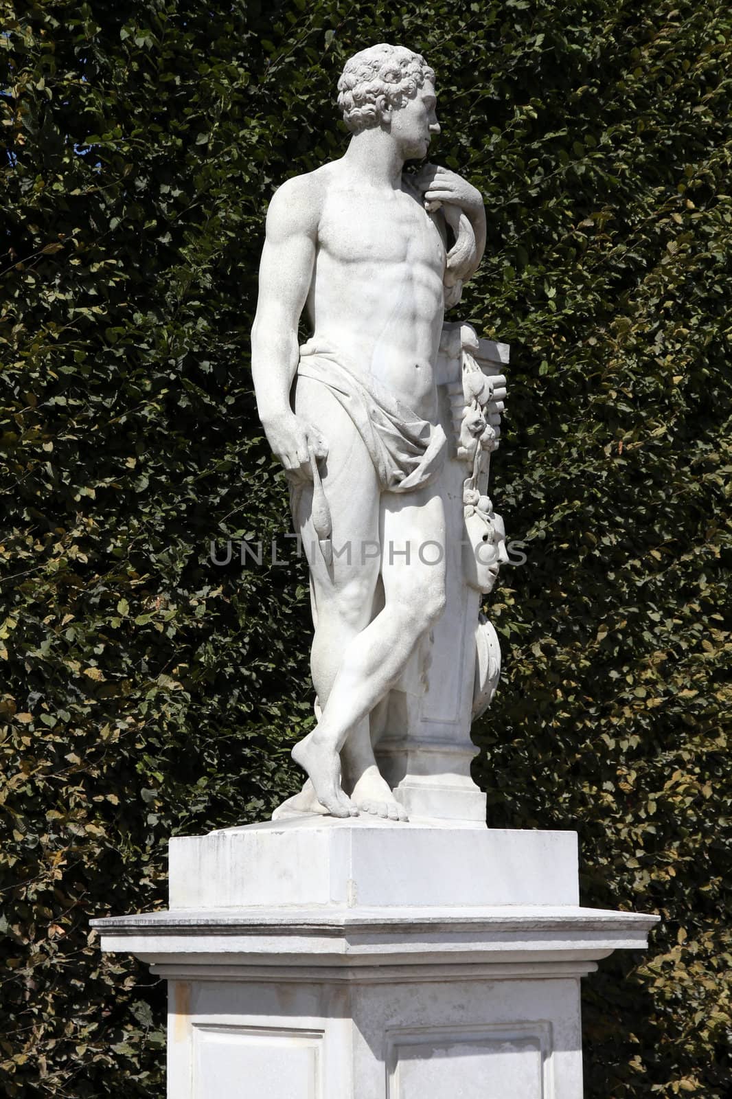 Vienna, Austria - statue of Hercules in Schoenbrunn Gardens, a UNESCO World Heritage Site.