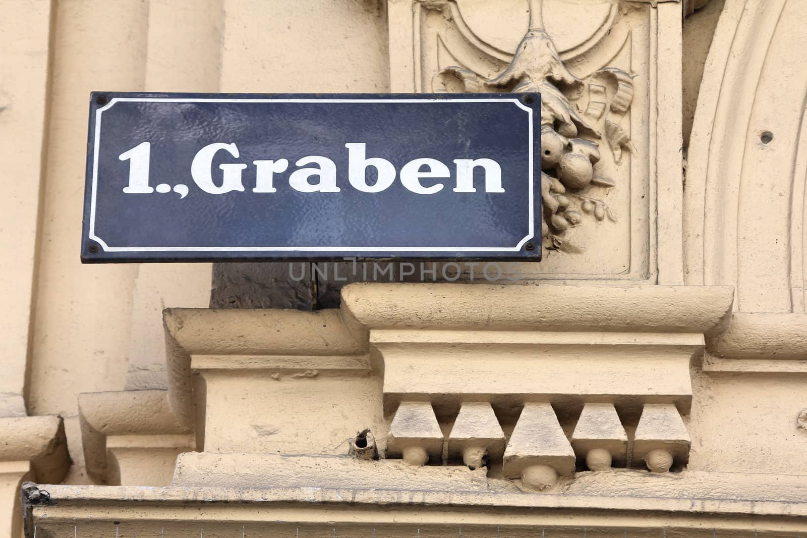 Vienna, Austria - famous Graben street. The Old Town is a UNESCO World Heritage Site.