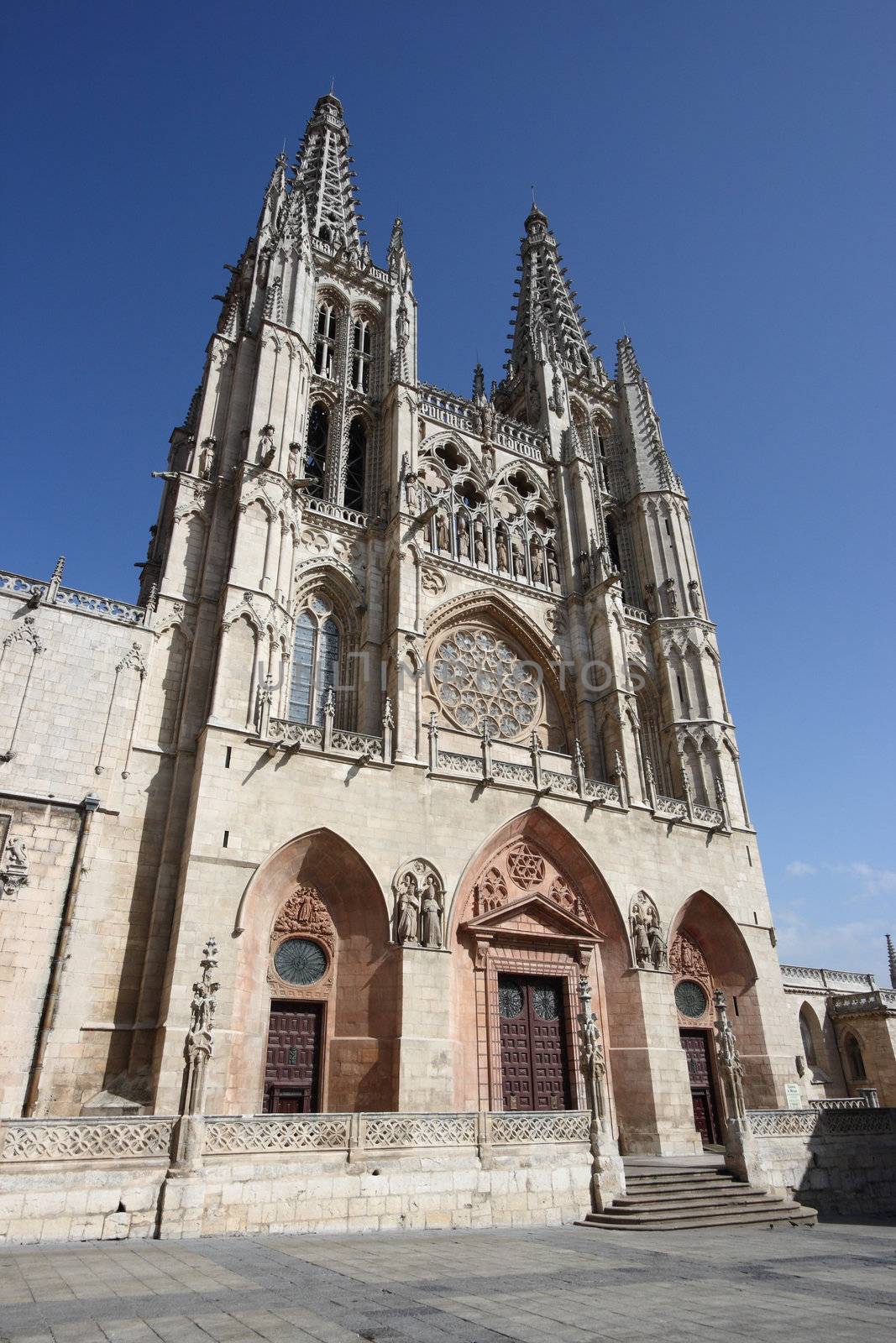 Burgos Cathedral, Gothic church in Spain. UNESCO World Heritage Site.