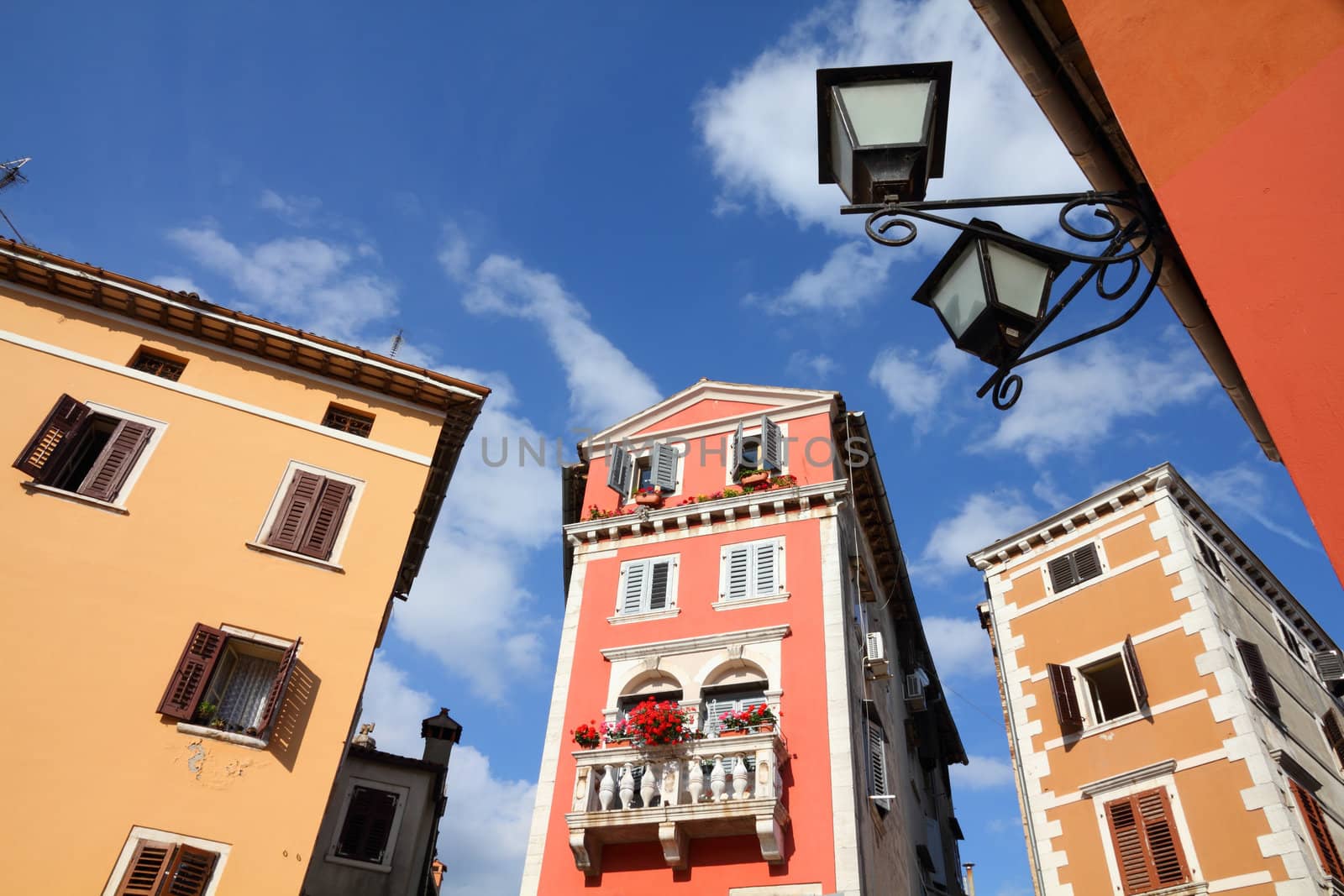 Croatia - Rovinj on Istria peninsula. Typical Croatian seaside town.