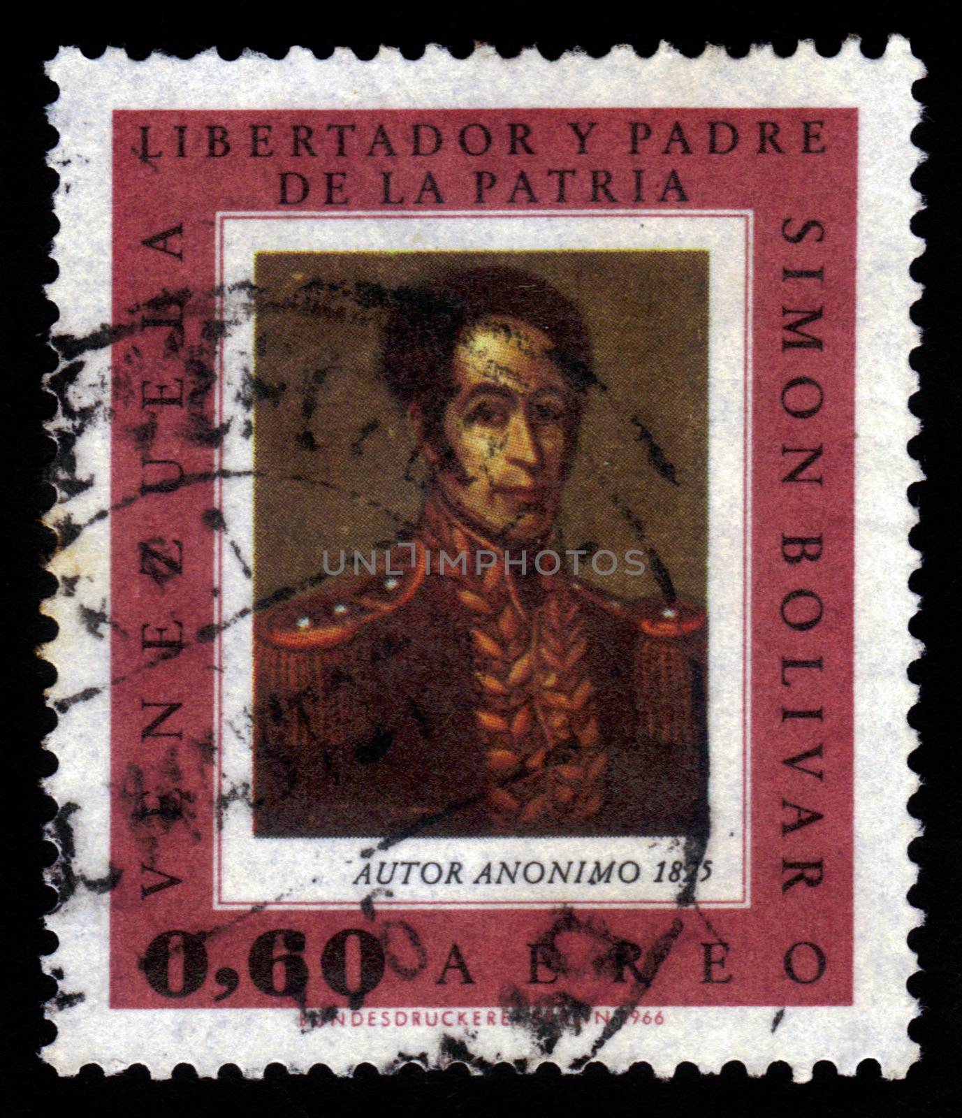 portrait of Simon Bolivar, by an unknown artist by irisphoto4