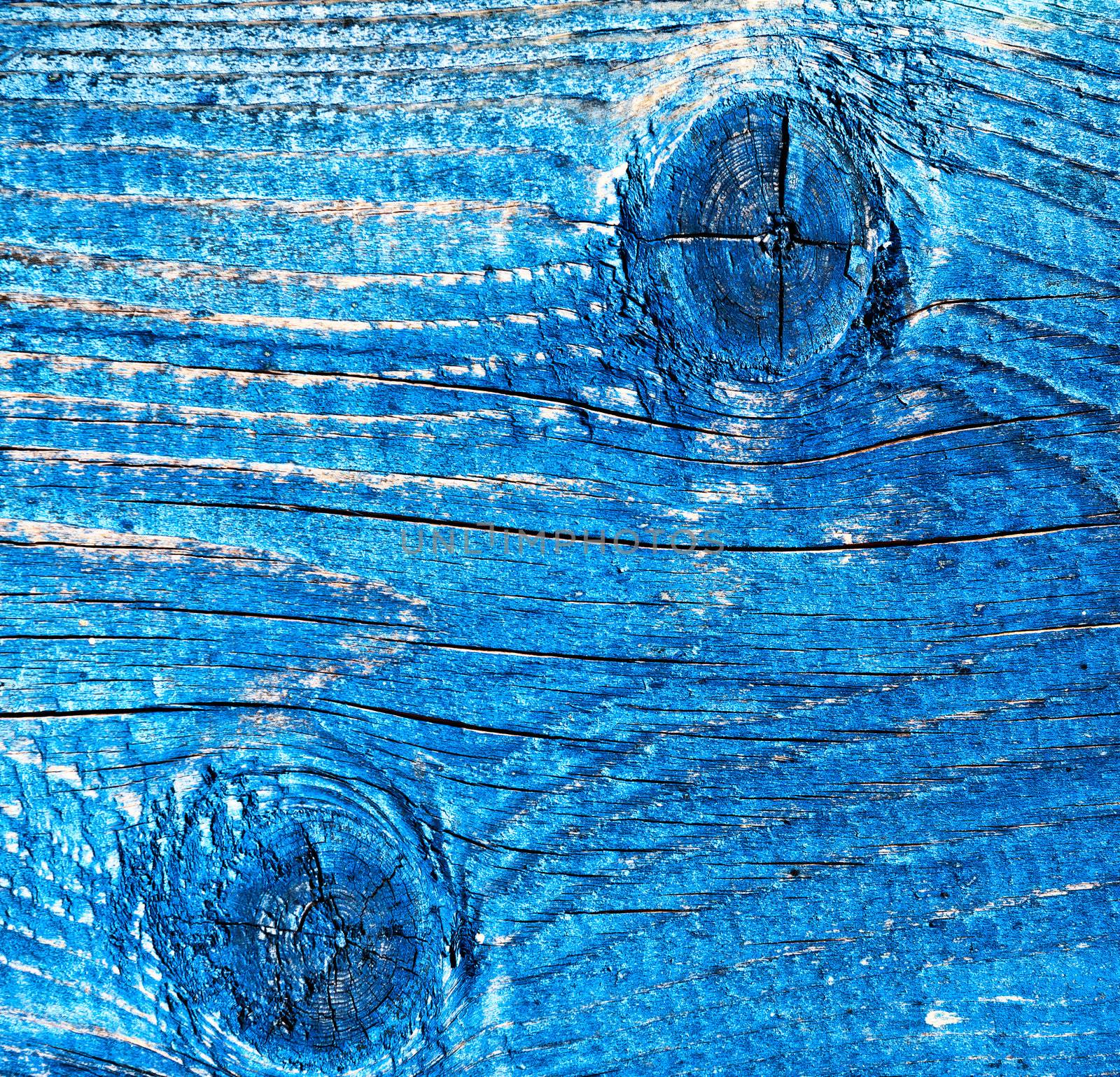 Old wooden board painted in blue. Background.  by vladimir_sklyarov