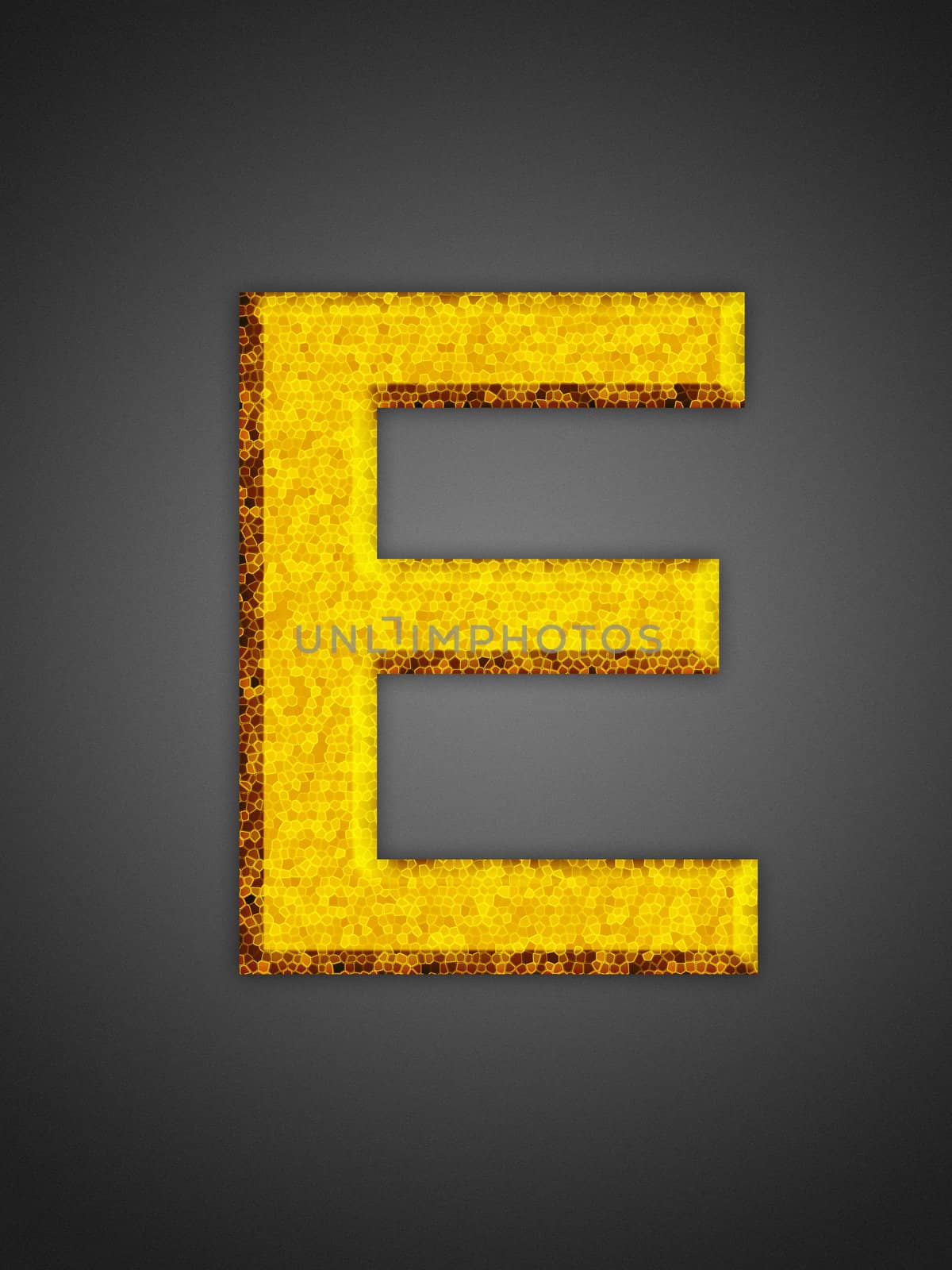 Beautiful abstract party symbol. Yellow glowing font.