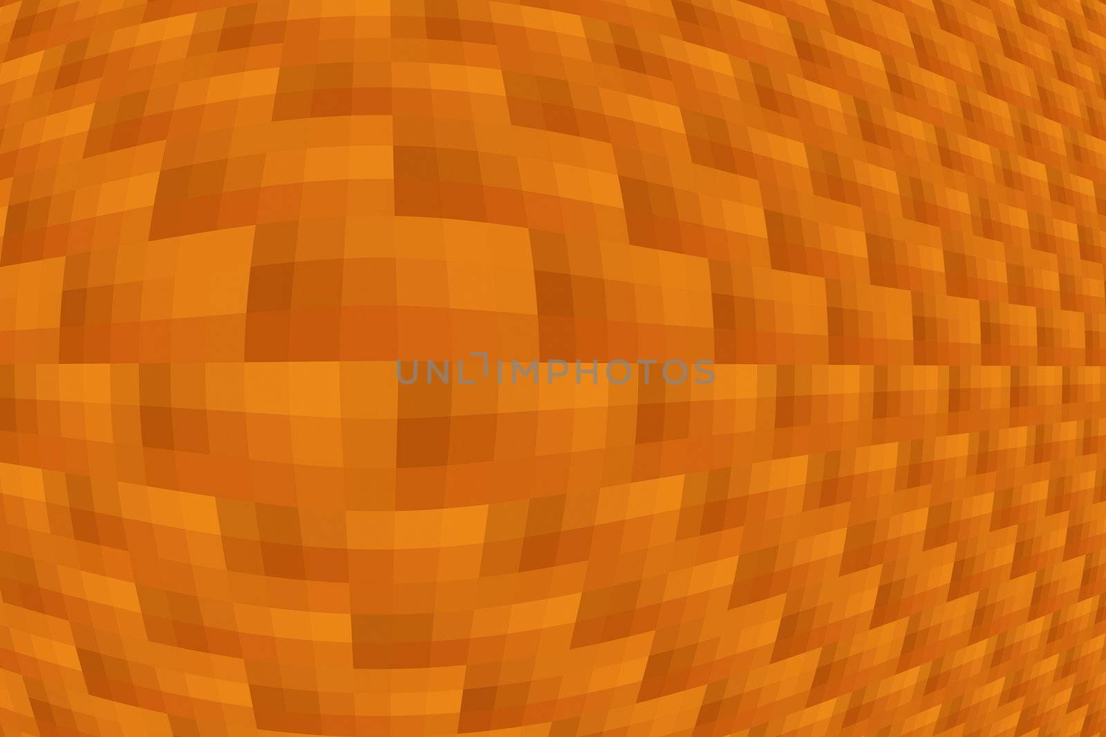 Abstract orange  tiles lens mosaic background or wallpaper pattern