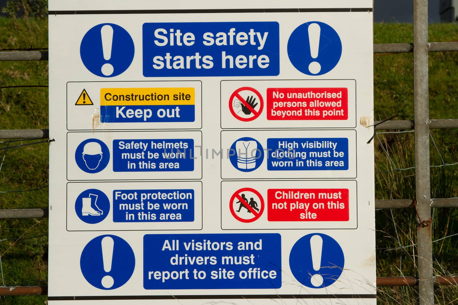 Site safety sign. by richsouthwales