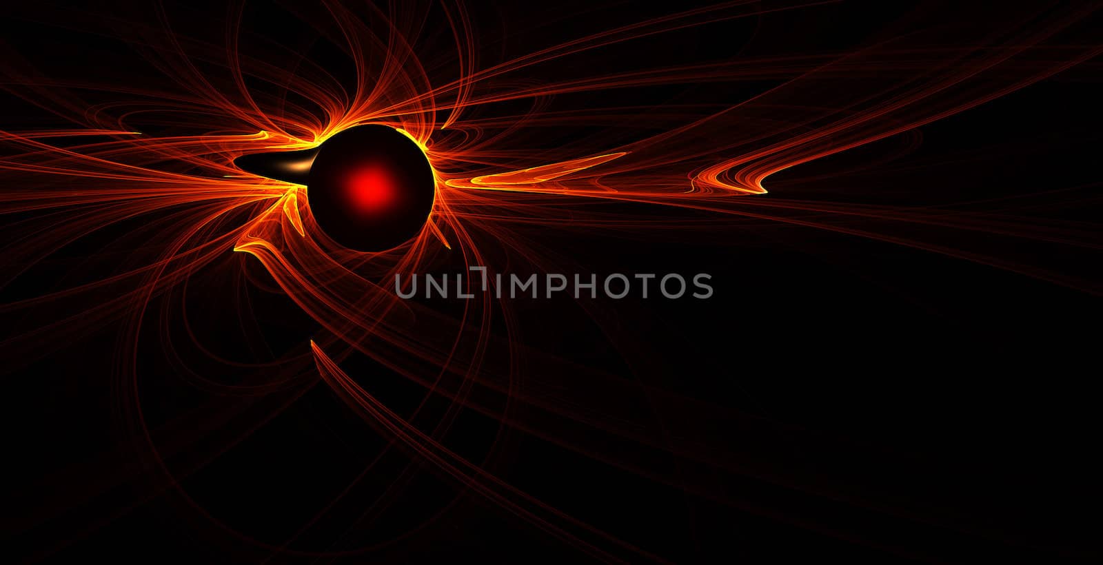 Abstract color image on a black background design illustration.  by mozzyb