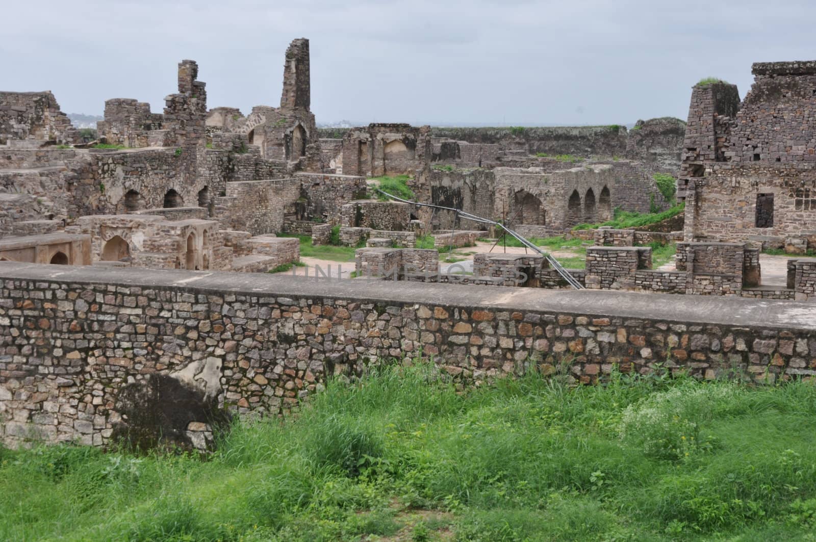 Golconda Fort in Hyderabad in Andhra Pradesh, India