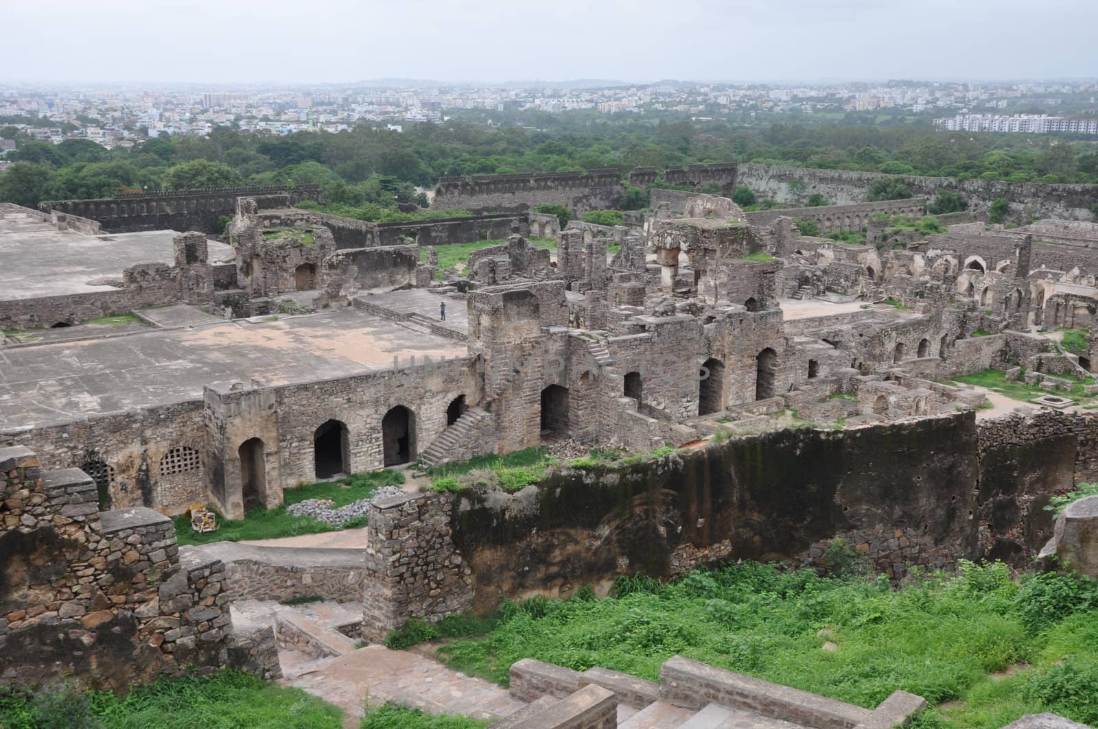 Golconda Fort in Hyderabad, India by sainaniritu