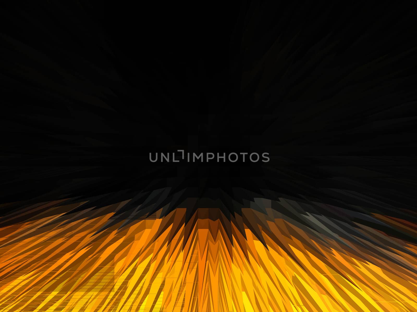 Image of yellow abstract background with strips in darkness