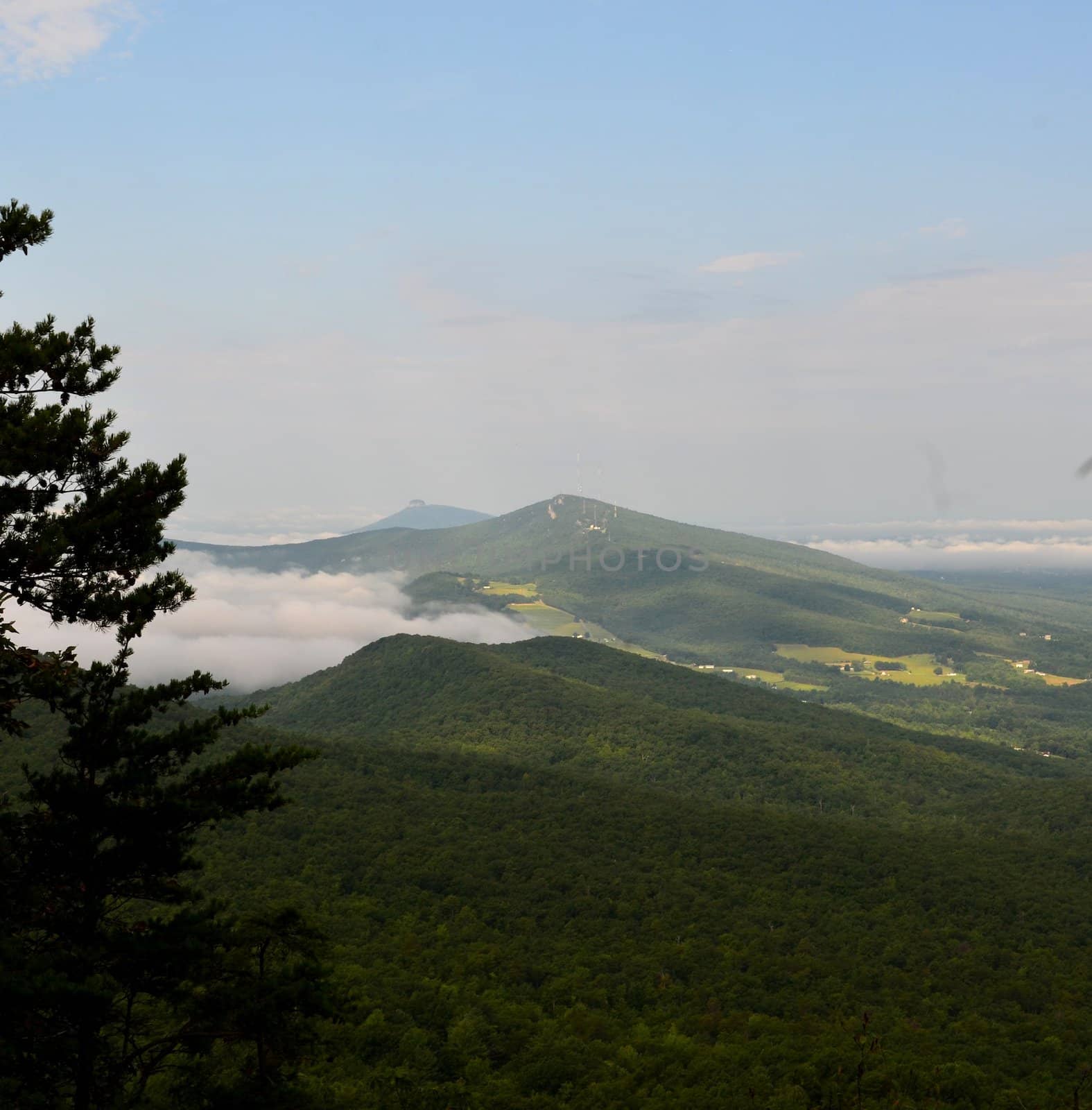 View from the peaks at Hanging Rock State Park in North Carolina