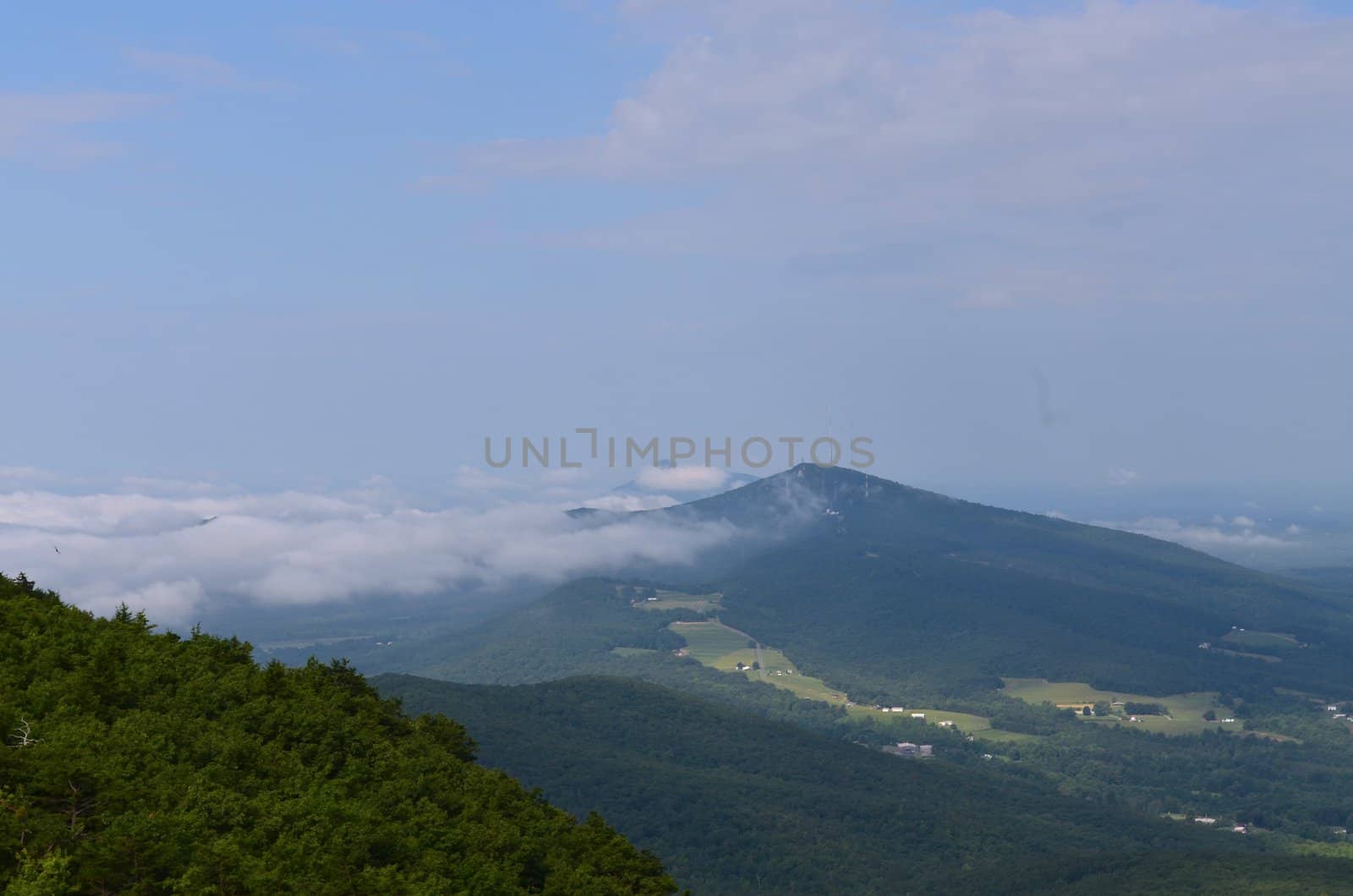 View from the peaks at Hanging Rock State Park in North Carolina